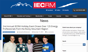 IECRM News section on website