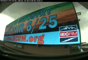 A billboard on I-76 advertising the Energy Industry Job Fair